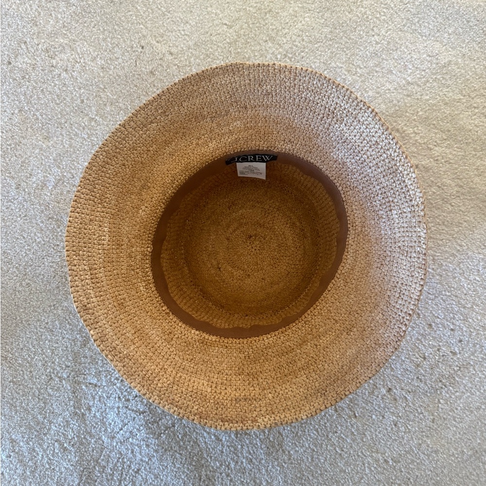 J.Crew Wide Brim Raffia Bucket Hat View 3